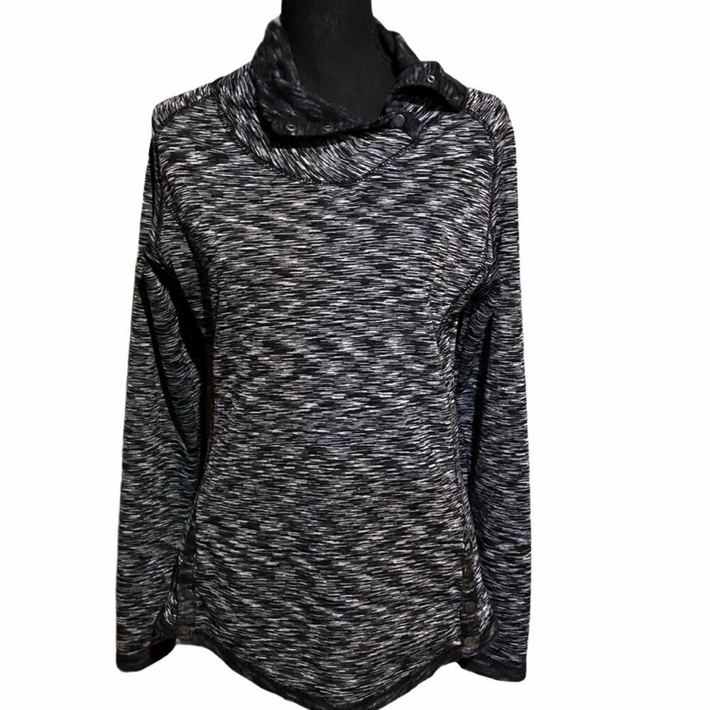 Avalanche Black and Gray Active Sweatshirt Pullover Women's M Medium